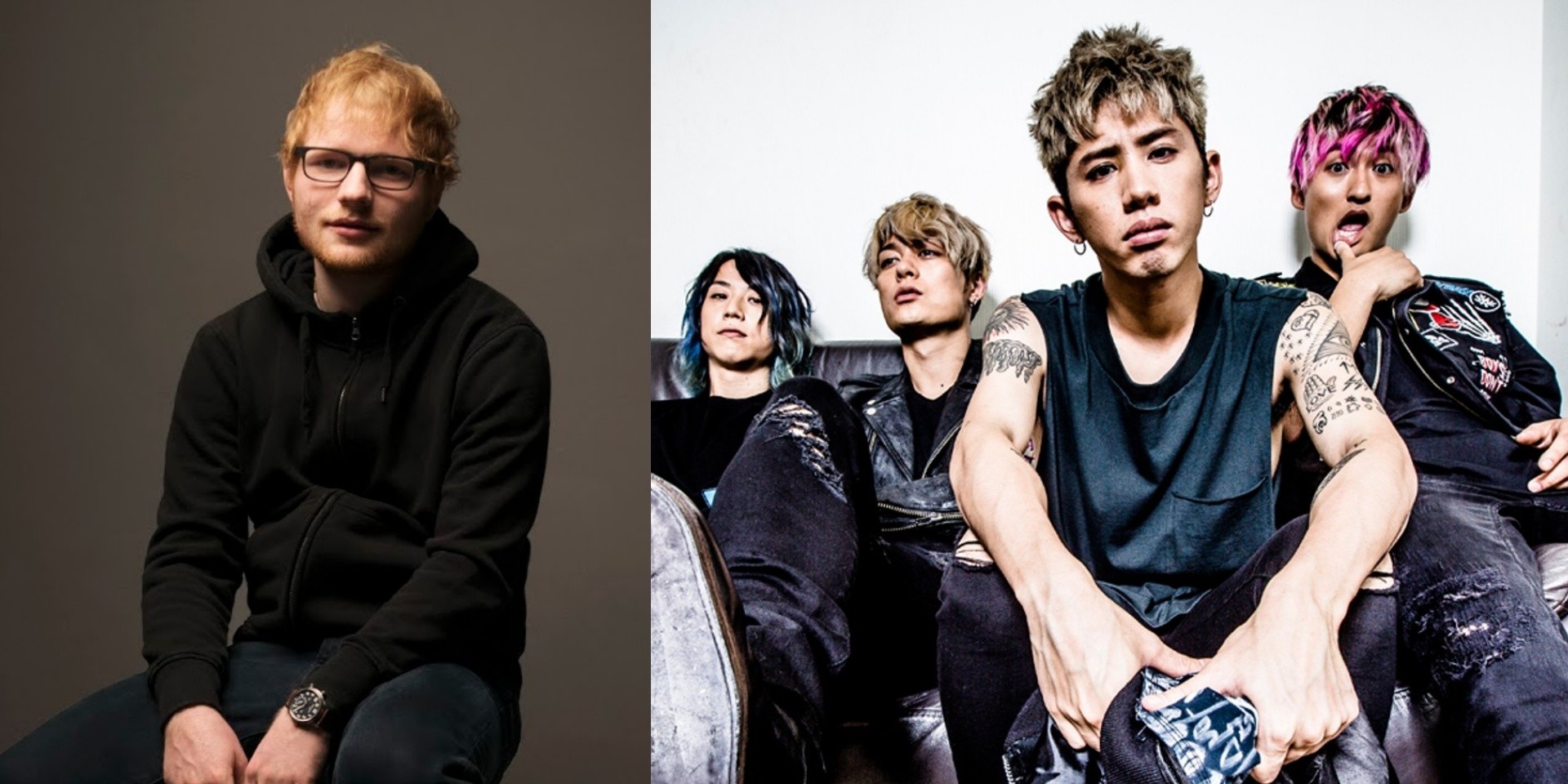 Ed Sheeran and ONE OK ROCK are in the studio together
