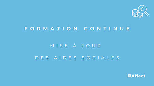 Représentation de la formation : MISE A JOUR DES AIDES SOCIALES 