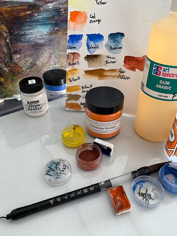 Making watercolour paint... some necessities