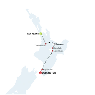 tourhub | AAT Kings | Iconic North | Tour Map