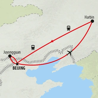 tourhub | On The Go Tours | Harbin Ice Festival Express - 6 Days | Tour Map