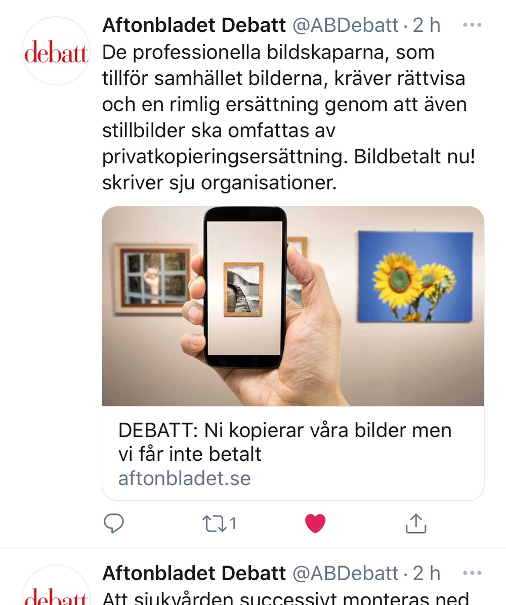 Bild från Twitter 