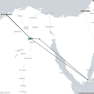 tourhub | Today Voyages | Pharoahs & Pyramids | Tour Map