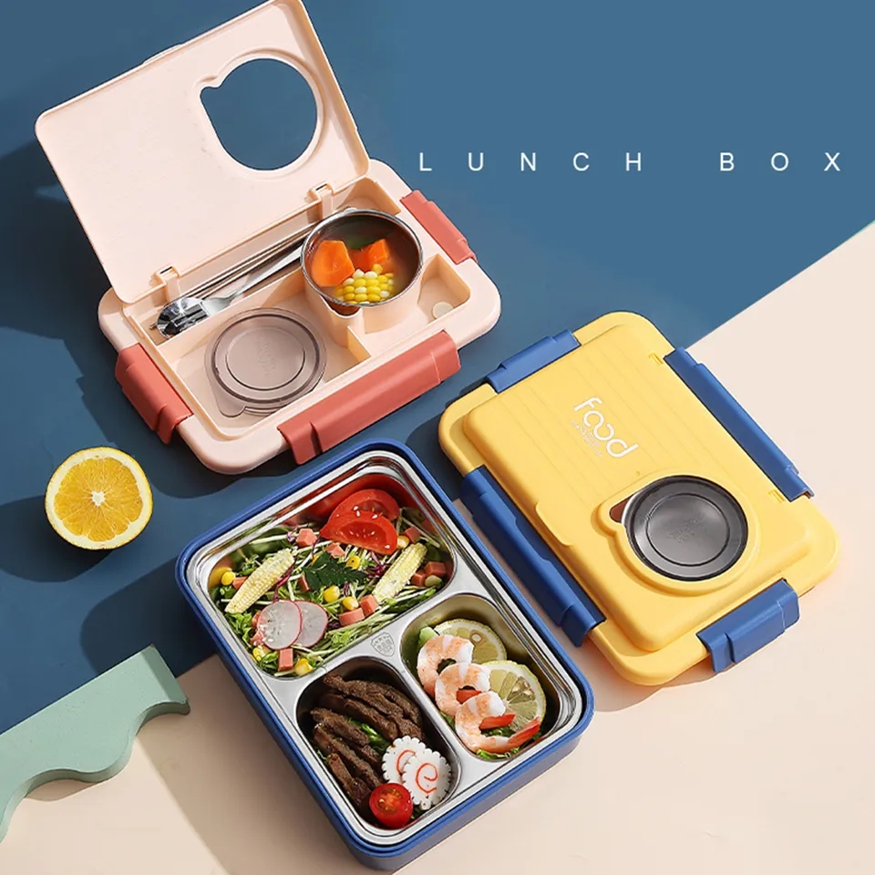 3in1 partition lunch box - Lushluxurykids | Flutterwave Store