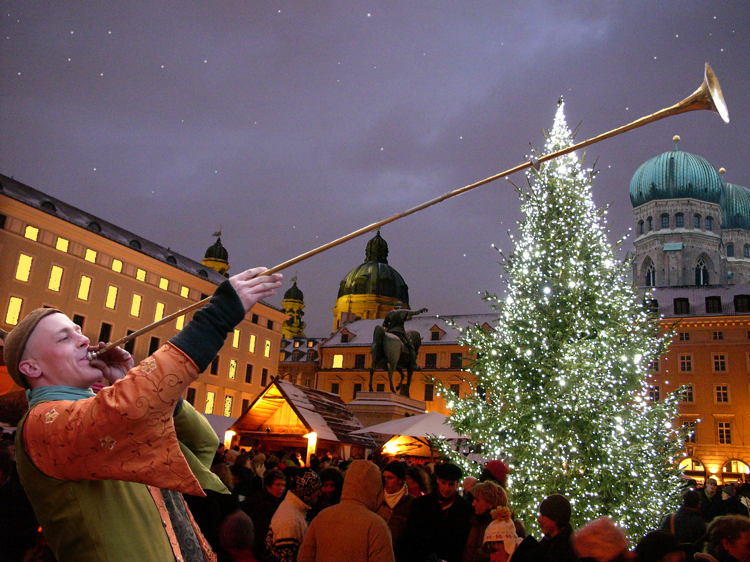 Mittelalterlicher Weihnachtsmarkt am Wittelsbacher Platz - Rausgegangen  München