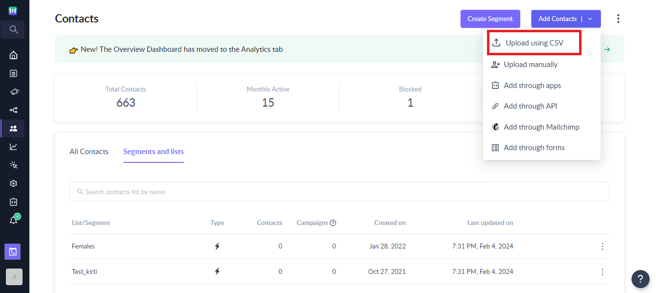 How to import contacts using CSV