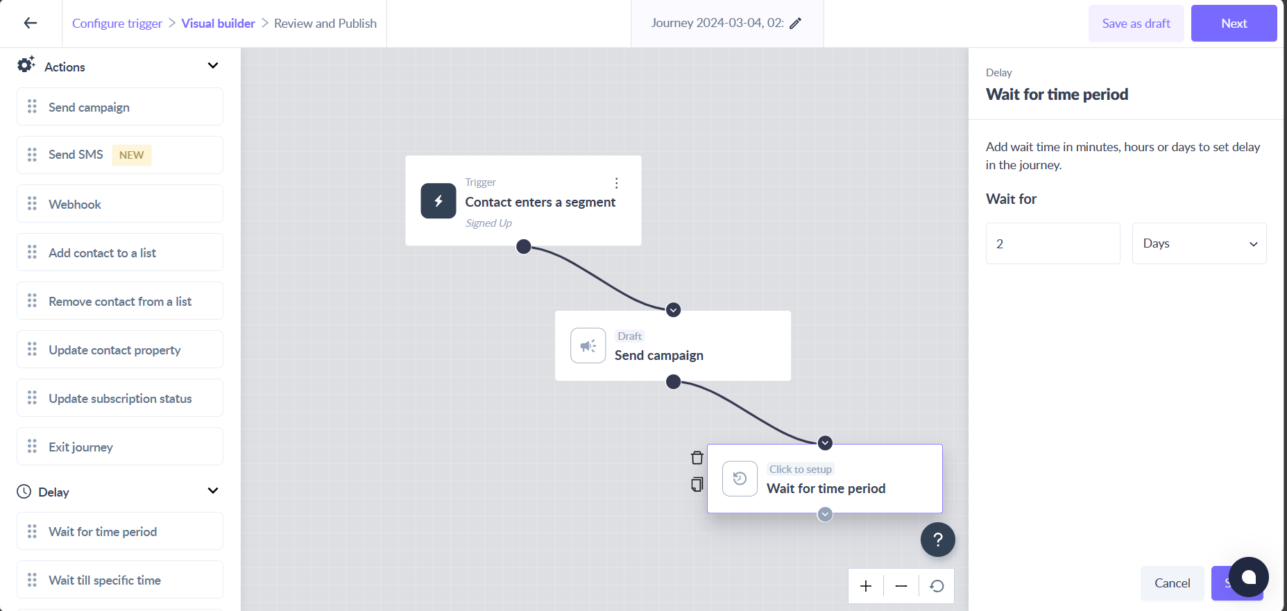 Create an onboarding flow using journeys