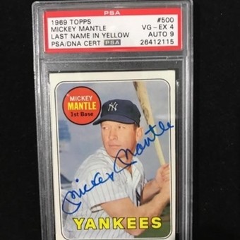 1969 Topps Mickey Mantle (Last Name In White)