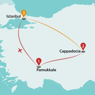 tourhub | Travel Talk Tours | Fantastic Turkey | Tour Map