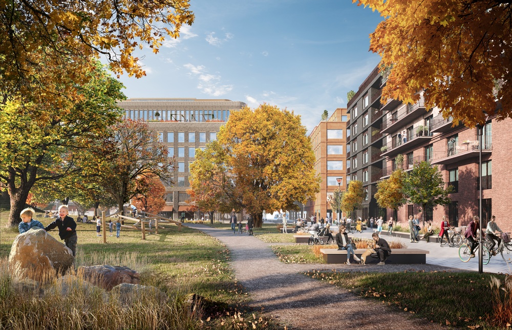 Parkhuset utsikt mot park, Bild: Walk the Room