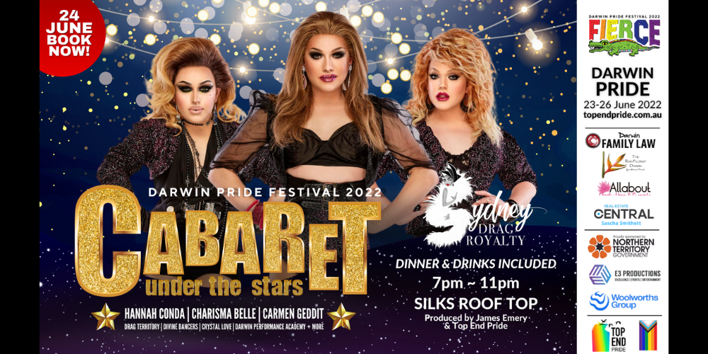 Cabaret under the Stars, Fannie Bay, Fri 24th Jun 2022, 7:00 pm - 11:00 ...