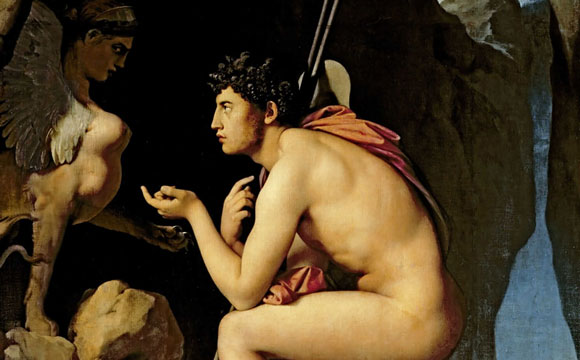 Mythologie grecque du sphinx vue par Ingres.