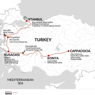 tourhub | Explore! | Turkey Food Adventure | Tour Map
