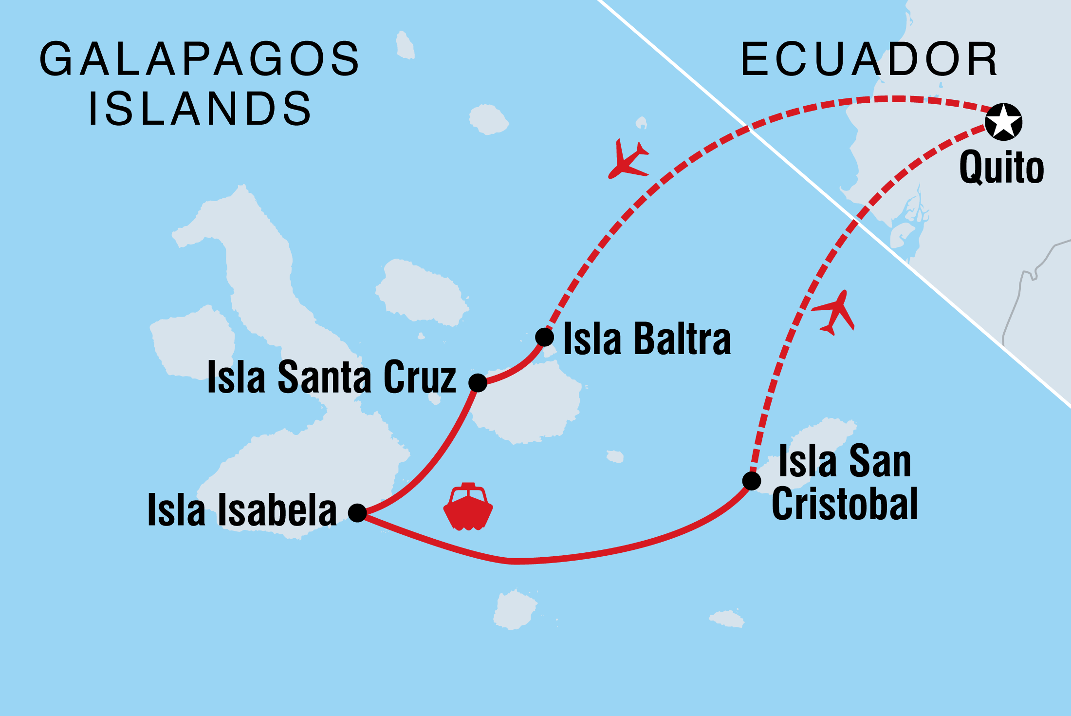 tourhub | Intrepid Travel | Best of Galapagos  | Tour Map