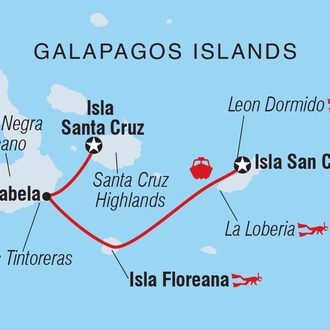 tourhub | Intrepid Travel | Galapagos Island Hopping | Tour Map