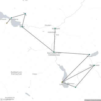 tourhub | The Natural Adventure | High Trails of Salzkammergut Short Break | Tour Map