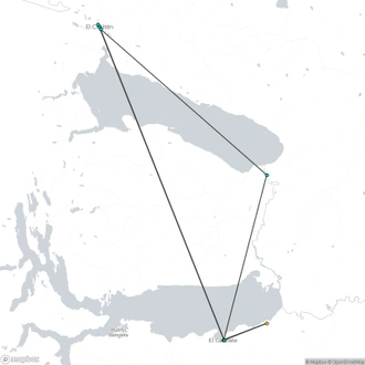 tourhub | Hi Travel Argentina | El Calafate and El Chalten full day 4 nights) | Tour Map