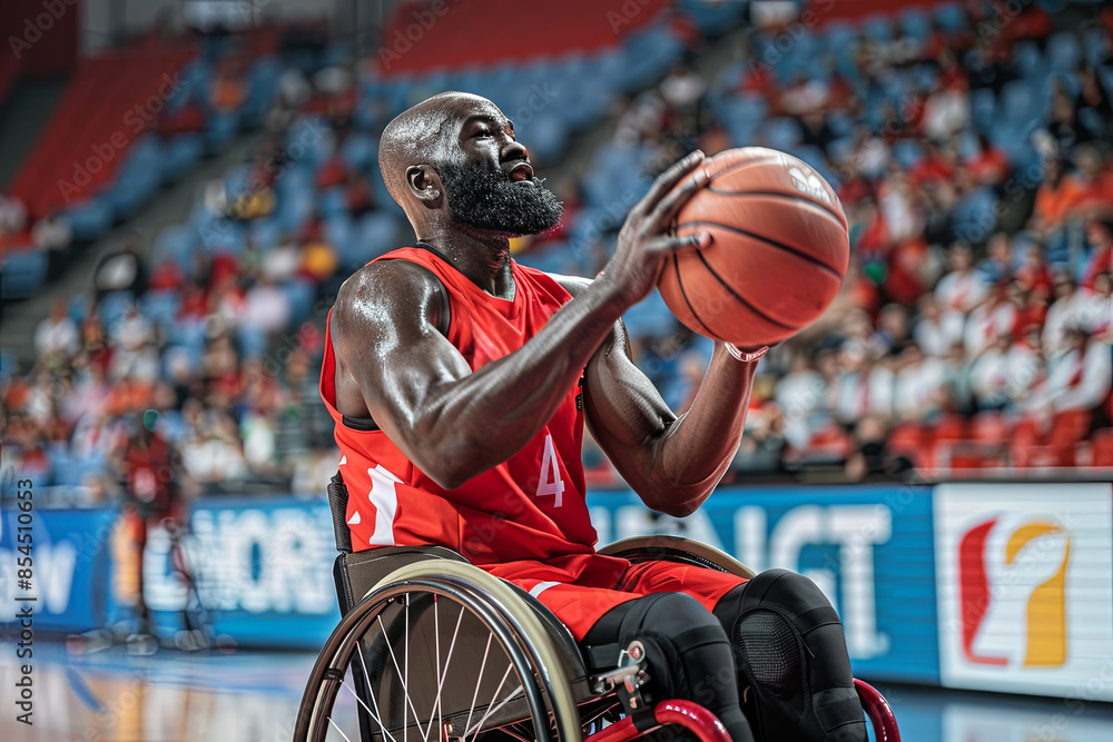 Wheelchair basketball players