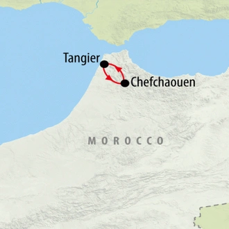 tourhub | On The Go Tours | Tangier & The Blue City - 4 days | Tour Map