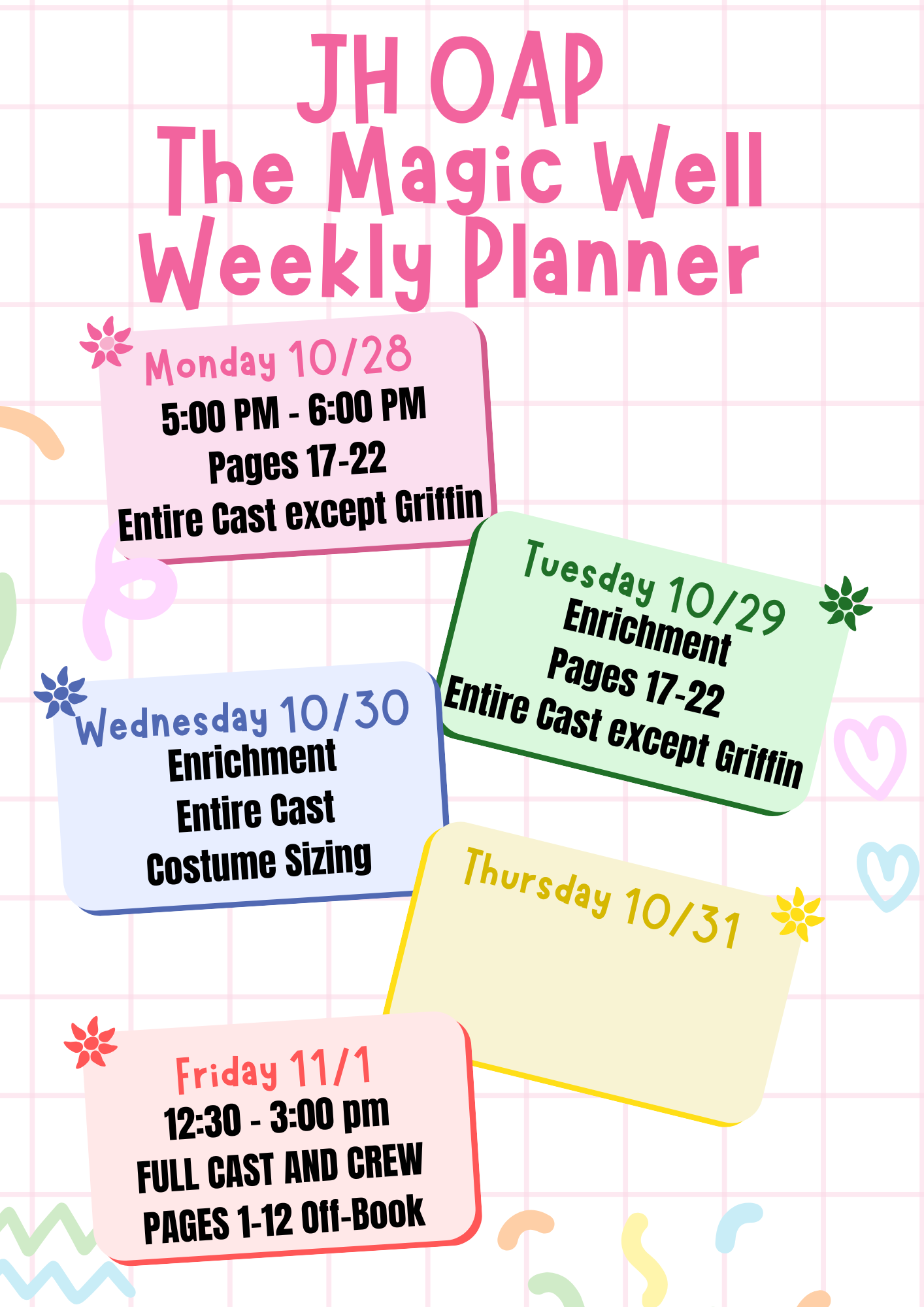 Weekly Planner