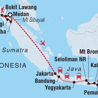 tourhub | Intrepid Travel | Best of Indonesia | Tour Map