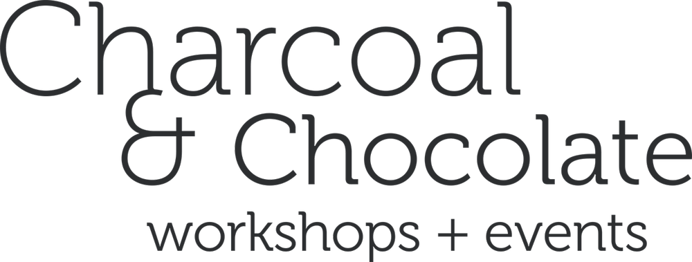 Logo for Charcoal and Chocolate workshops and events