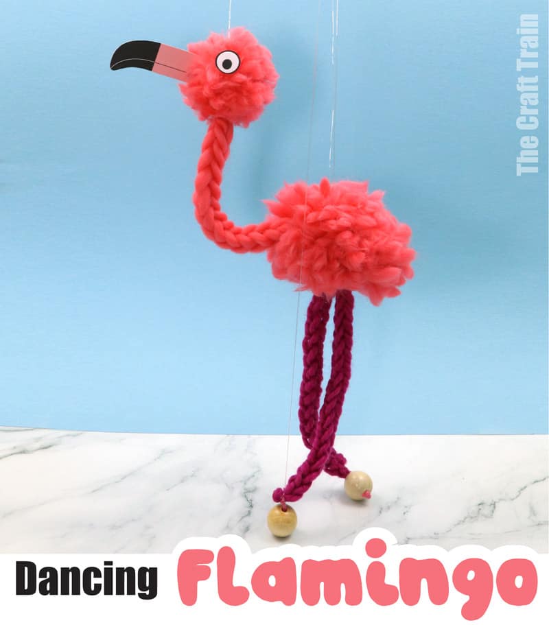 Flamingo with dangly legs diy – Craft Enablers