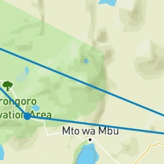 tourhub | Alaitol Safari | 3 Day Join Group Serengeti & Ngorongoro Camping Safari | Tour Map