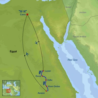 tourhub | Indus Travels | Sail Through Time | Tour Map