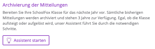 Wie Kann Ich Alte Klassen Archivieren