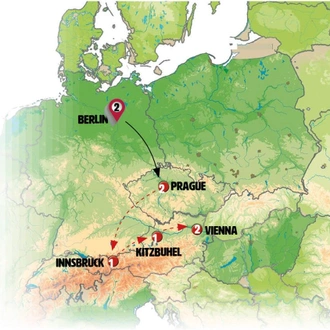 tourhub | Europamundo | Three Capitals | Tour Map