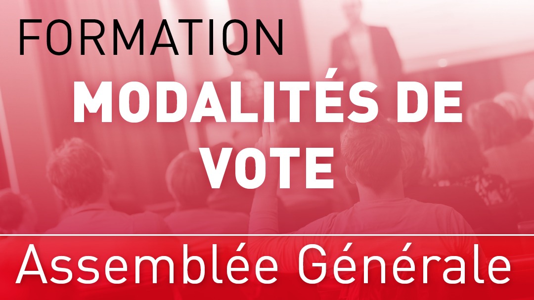 Représentation de la formation : Les modalités de vote en assemblée générale 