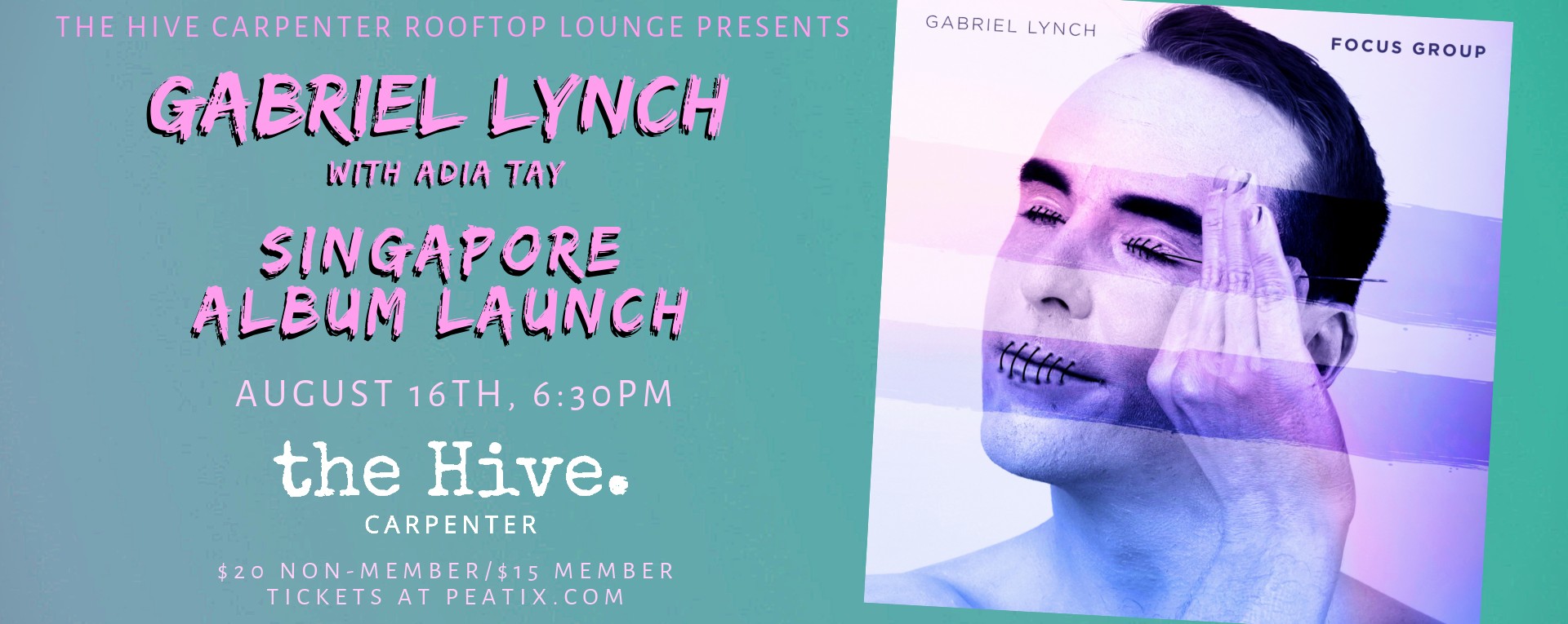 Gabriel Lynch Singapore Album Launch with Adia Tay