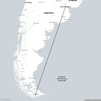 tourhub | Quark Expeditions | Emperor Penguin Quest: Expedition to Snow Hill | Tour Map