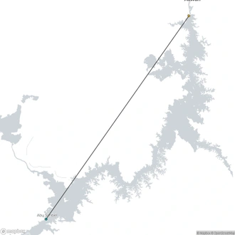 tourhub | Sun Pyramids Tours | 4 Days At Movenpick Prince Abbas Cruise From Abu Simbel To Aswan | Tour Map