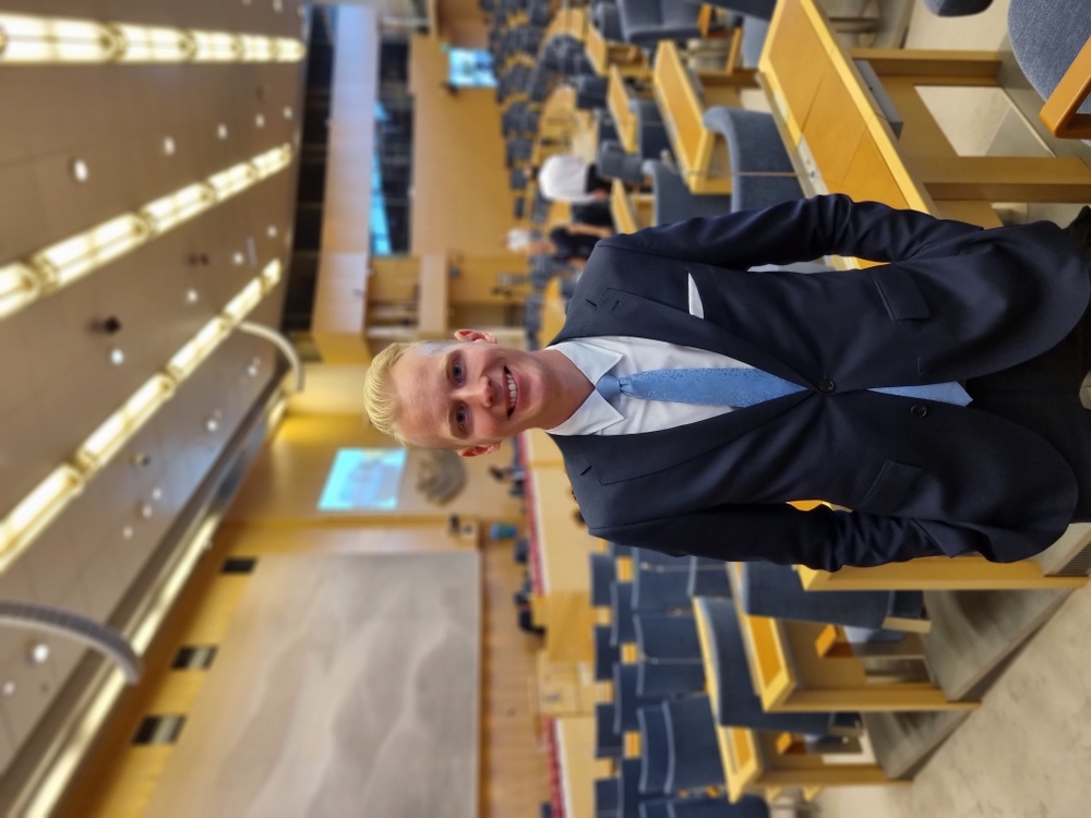 Mathias Bengtsson (KD), ny ledamot i utbildningsutskottet.