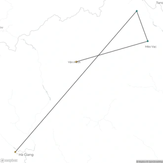 tourhub | Mr Linh's Adventures | 4-day Trekking in Ha Giang - Tay Con Linh  | Tour Map