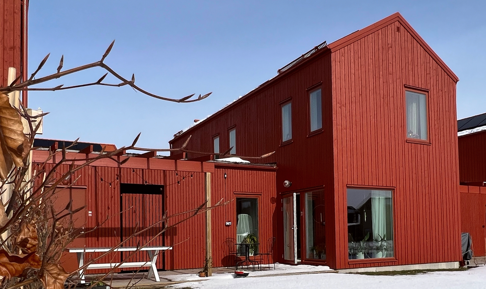 Vinnarhuset ligger i Deromes nybyggda bostadsområde Vallbyn i Fjärås