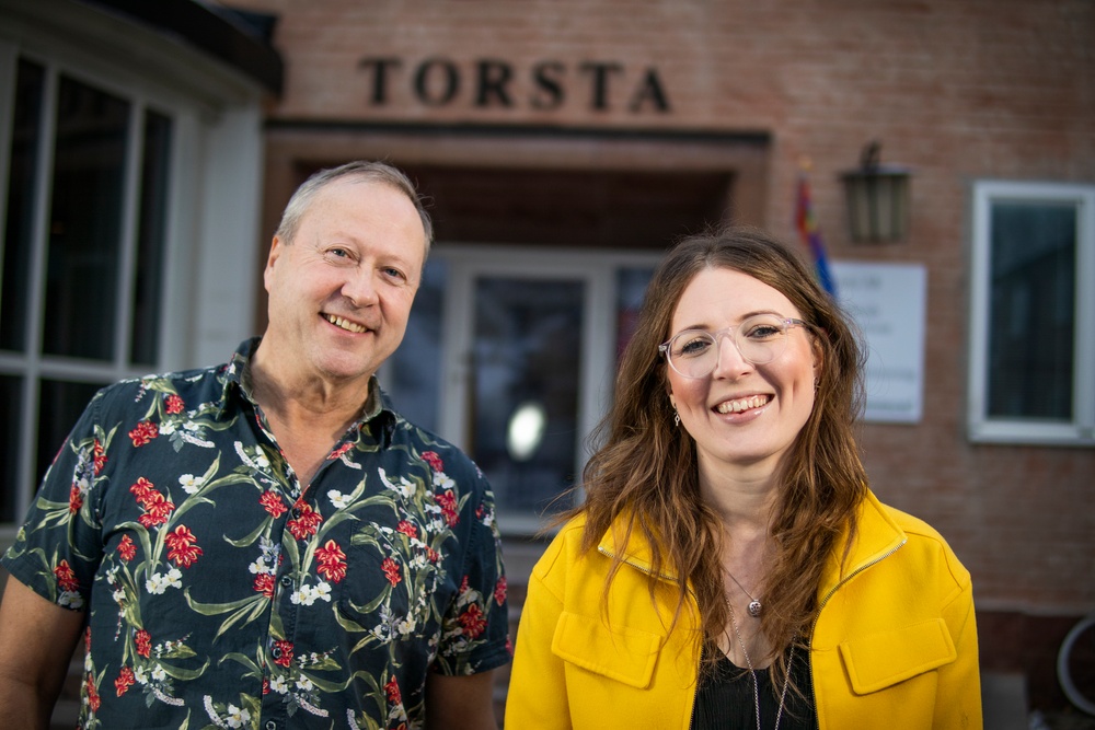 Göran Åkesson, rektor på Torsta Naturbruksgymnasium och Anna Olofsson Frestadius, VD på Torsta AB
