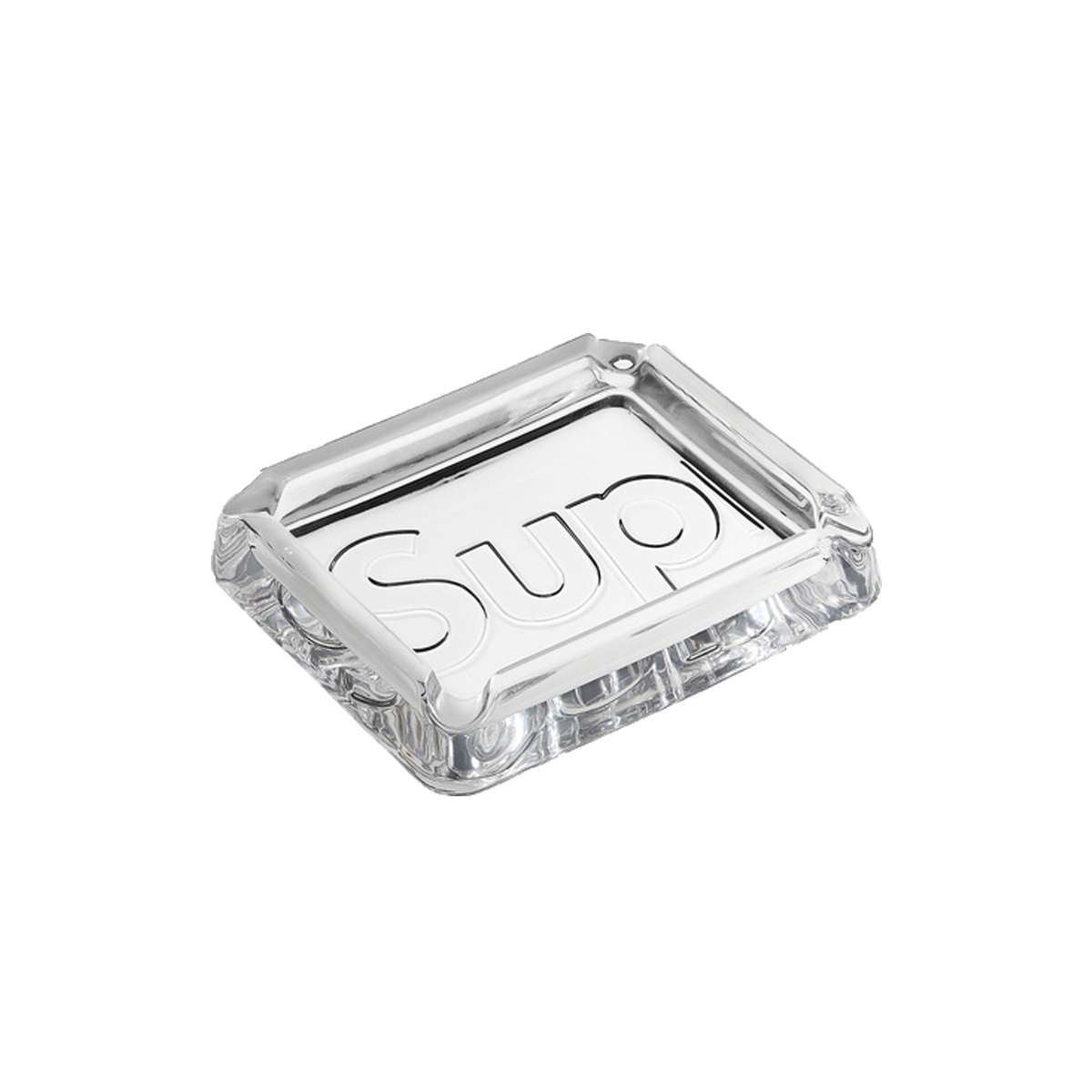 Supreme Debossed Glass Ashtray Clear (SS20) | SS20 - KLEKT
