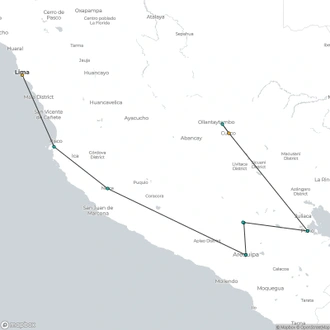 tourhub | Today Voyages | Enigmas of the South | Tour Map