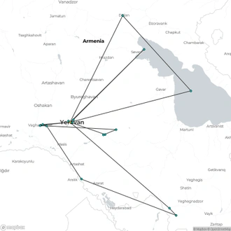 tourhub | Today Voyages | Armenia | Tour Map