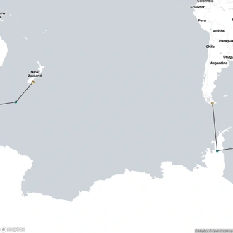 tourhub | Aurora Expeditions | Epic Antarctica: Crossing the 7th Continent | Tour Map