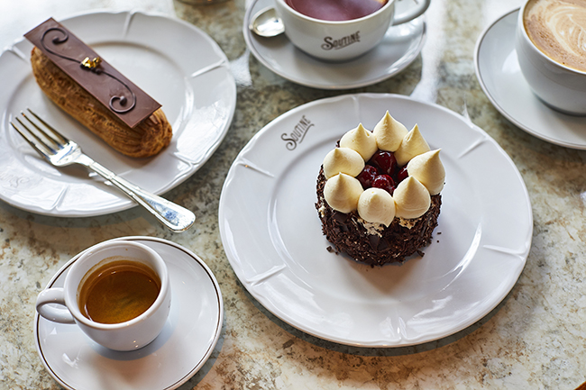 Salted caramel Ã©clair and Black Forest gÃ¢teau