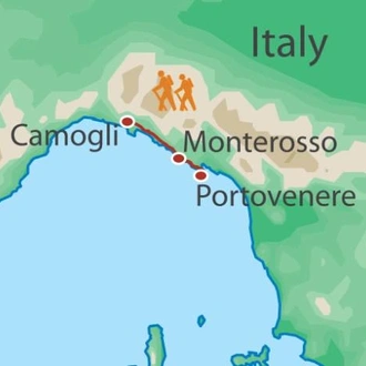 tourhub | UTracks | Portofino and the Cinque Terre | Tour Map