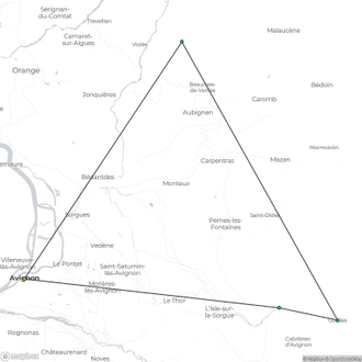 tourhub | Exodus Adventure Travels | Provence Velo Vin Voyage | Tour Map