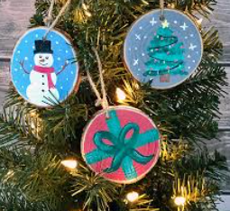 Handpainted Round Ornaments