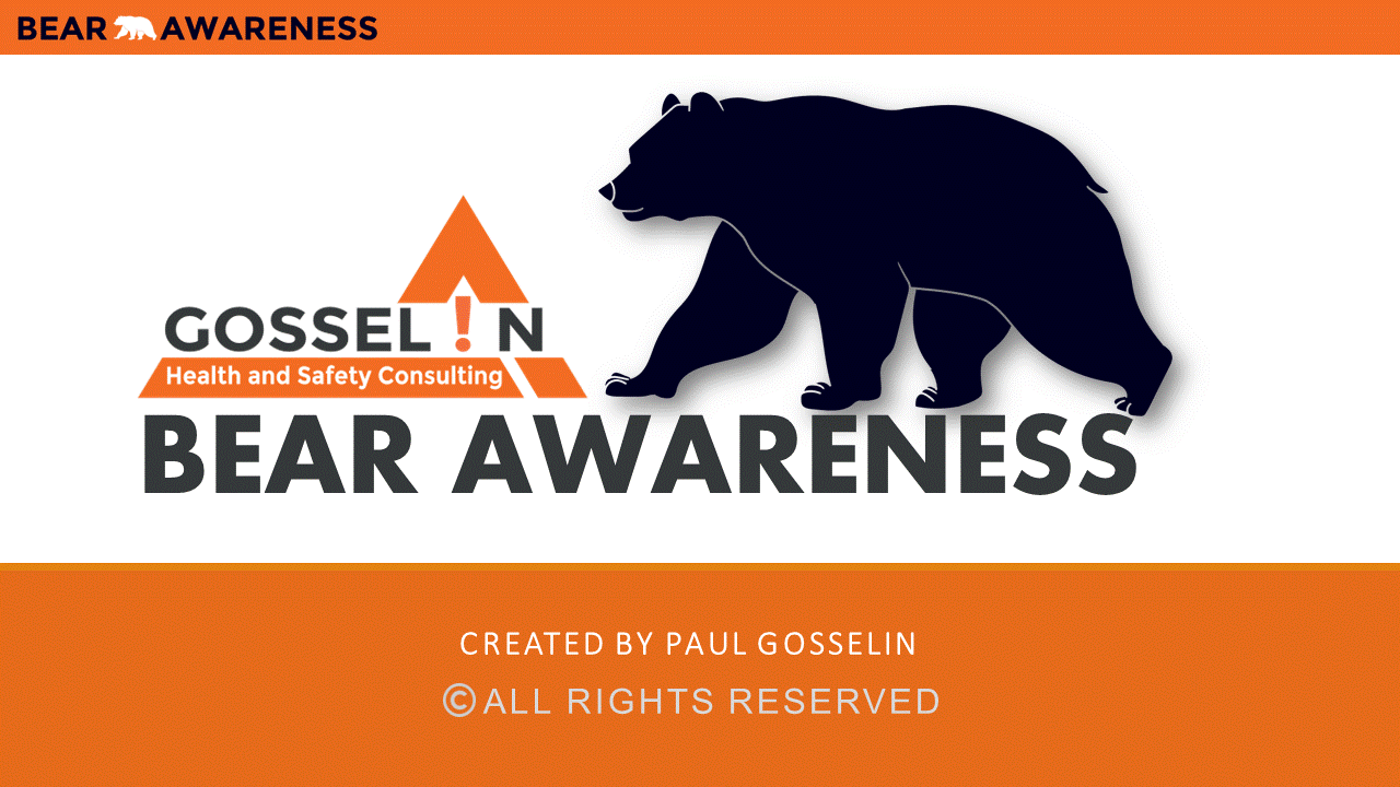 Bear awareness Gosselin Health And Safety Online Training