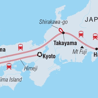 tourhub | Intrepid Travel | Premium Japan | Tour Map