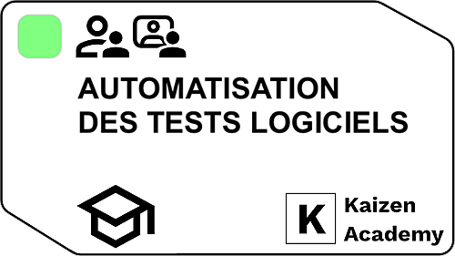 Représentation de la formation : Formation Automatisation des tests logiciels